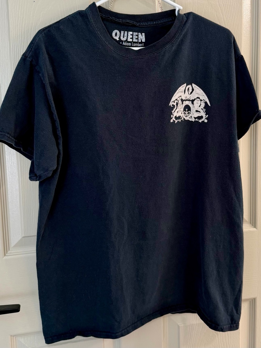 Men's Black Queen with Adam Lambert 2017 tour T-Shirt